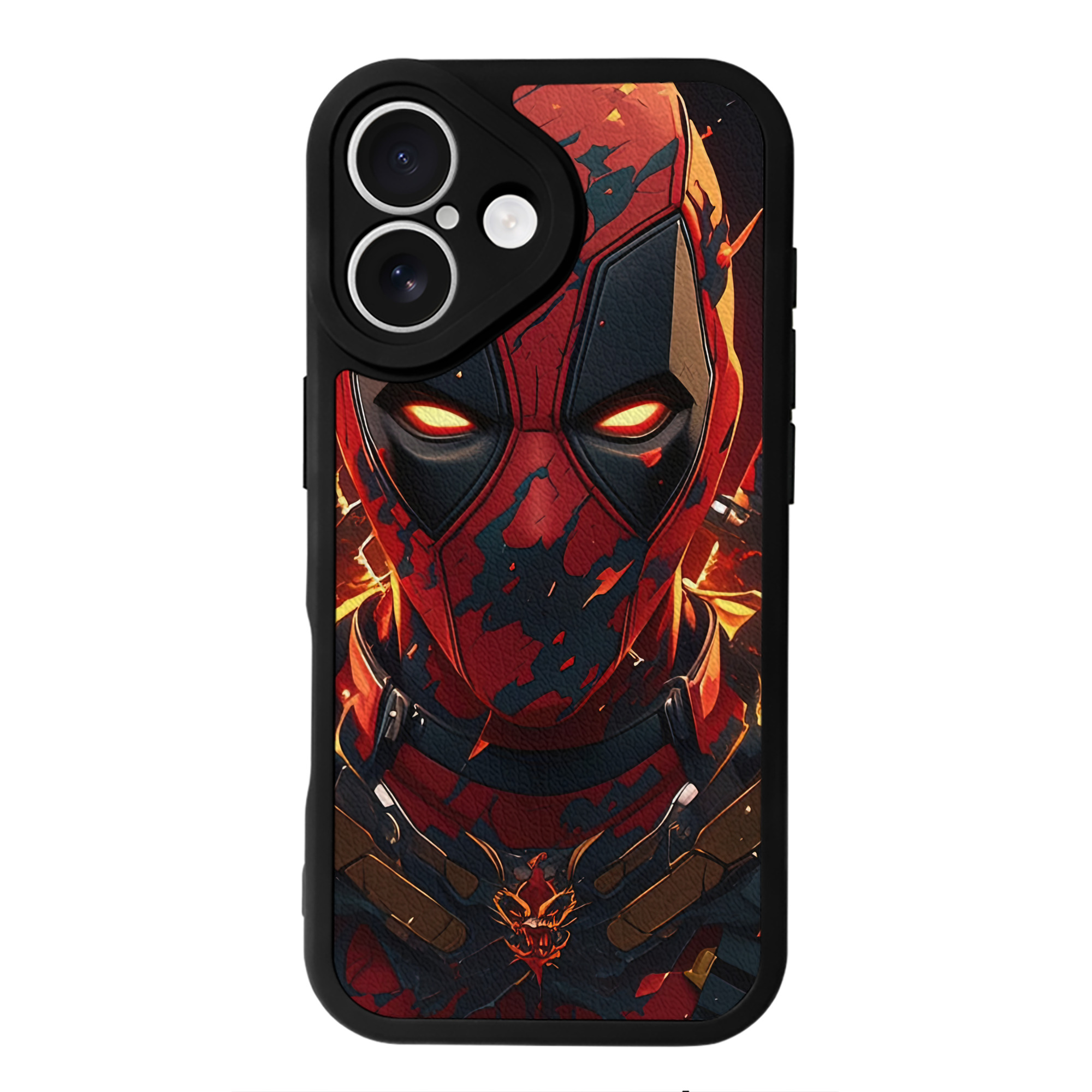（画像用） Deadpool デッドプール 【iPhone 16シリーズ対応】シリコンスマホケース（レザー調） 材質：シリコン